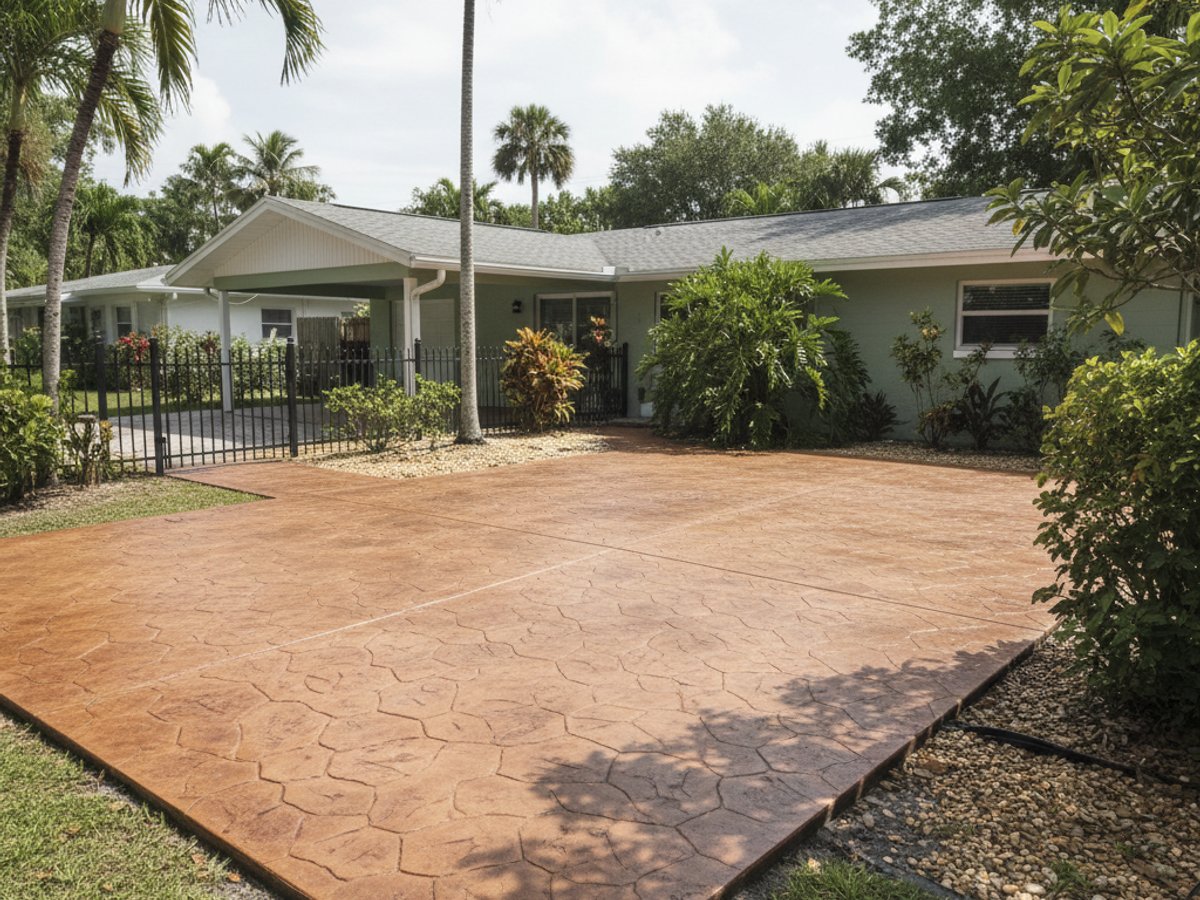 Concrete Resurfacing completed by Charis Concrete Solutions in Edgewater, FL