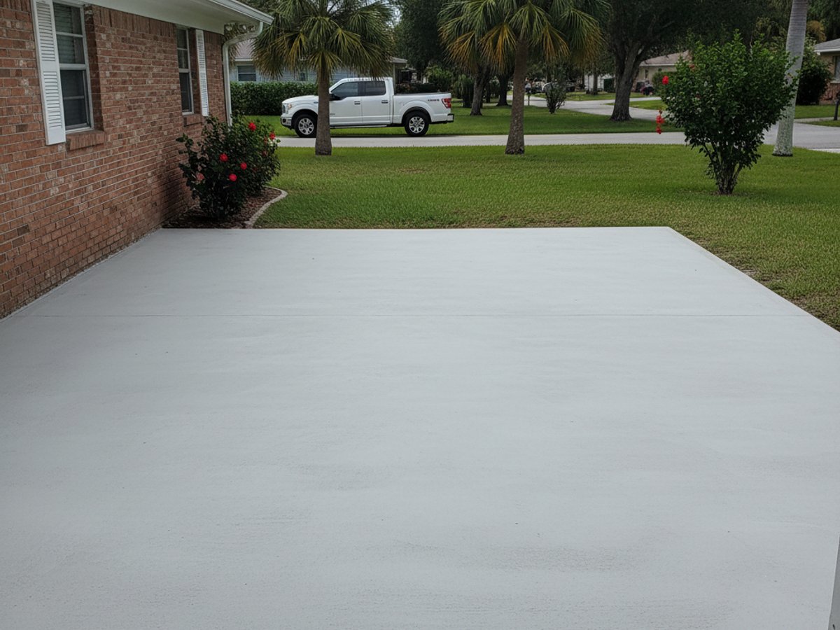 Concrete Patios completed by Charis Concrete Solutions in Orange City, FL