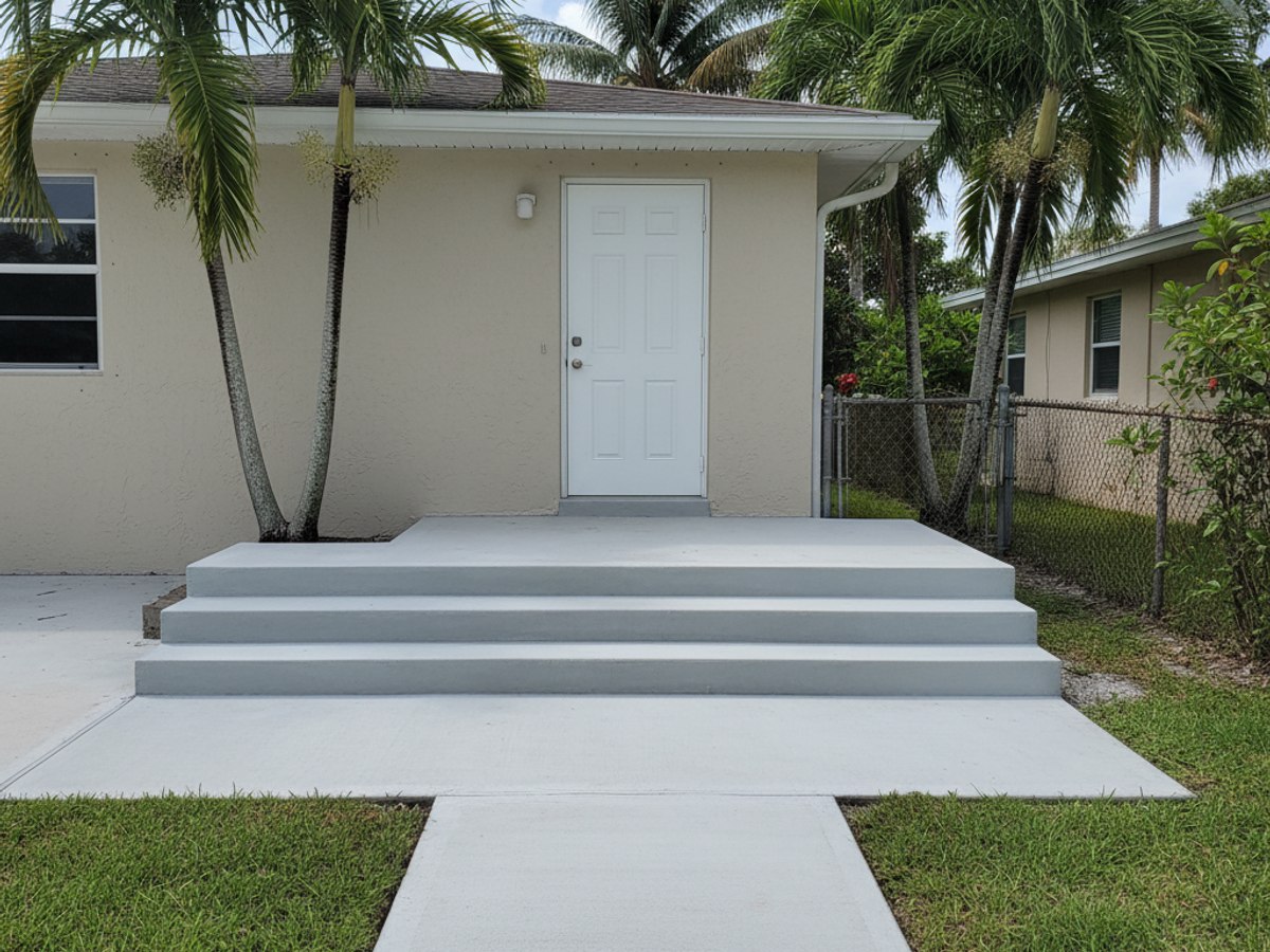Concrete Sidewalks & Walkways completed by Charis Concrete Solutions in Port Orange, FL
